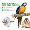 Lurrose 12pcs Birdcage Perch Mounting Screw Kit with Wing Nut