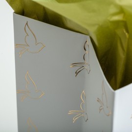 DaySpring Confirmation Communion Gold Cross Gift Bag - Medium