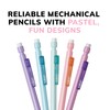 BIC Xtra-Smooth Pastel Mechanical Pencils with Erasers, Medium Point (0.7mm),