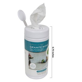 Evriholder Sophisti-Clean Granite Wipes 75 Count, Pre-Moistened Disposable Cloths for Hard Surface Countertops, Pine Fragrance, Pack of 2, Model: SCG2P6-AMZ