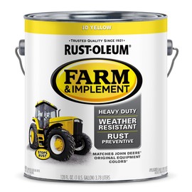 Rust-Oleum 280175 Farm & Implement Enamel Paint, Gallon, JD Yellow