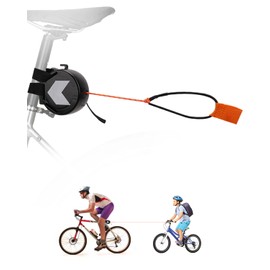 CEMOFE Fahrrad Abschleppseil für Kinder Fahrrad Zugseil Kinder Fahrrad Abschleppseil mit Einzug und Reflektierend 2 Meter 120kg Seilkraft Eltern Kind Traktionsseil für MTB E-Bikes