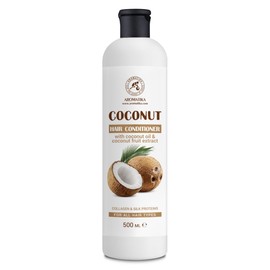 AROMATIKA trust the power of nature Coconut Hair Conditioner 500ml - Natural Hair Conditioner with Coconut Oil - Coconut Fruit Extract - Soft and Smooth Hair - Hair Shine - Hair Care - for all hair types