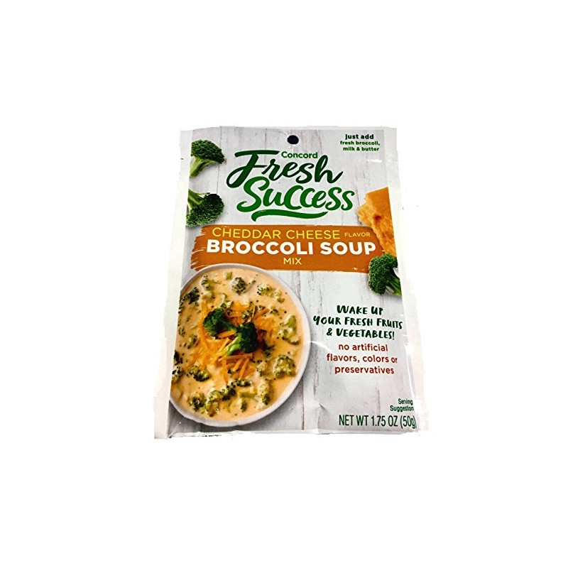 Concord Broccoli Cheese Soup Mix, 1.75-Ounce Pouches (Pack of 18
