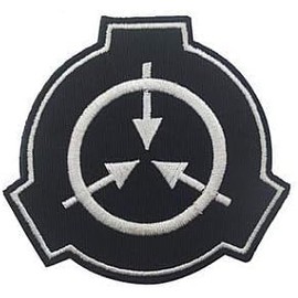 Black SCP Foundation Special Containment Procedures Foundation Logo Military Hook Loop Tactics Morale Embroidered Patch Tactical Bag Accessories