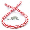 1 Strand of 60 Red & White Candy Cane Striped