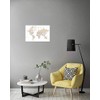 artboxONE Poster 30 x 20 cm Travel Detailed World Map