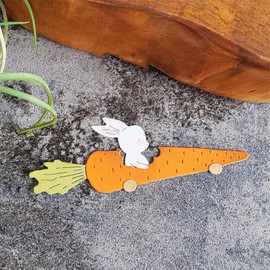 Carrot Rabbit Metal Die Cuts Dies Stencil, Carrot Rabbit Cutting Dies Cut Stencils DIY Scrapbooking Cards Photo Album Craft Decorative Embossing Paper Dies for Album Card Scrapbooking Making