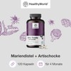 HealthyWorld® Milk Thistle + Artichoke Capsules - Liver Support &