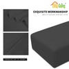 Easy-Going Stretch Ottoman Cover Folding Storage Stool Furniture Protector Soft