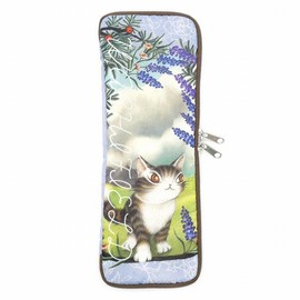[わちふぃーるど] 猫のダヤン ダヤン ペットボトル収納も可能 折りたたみ傘ケース 不思議な国の境目