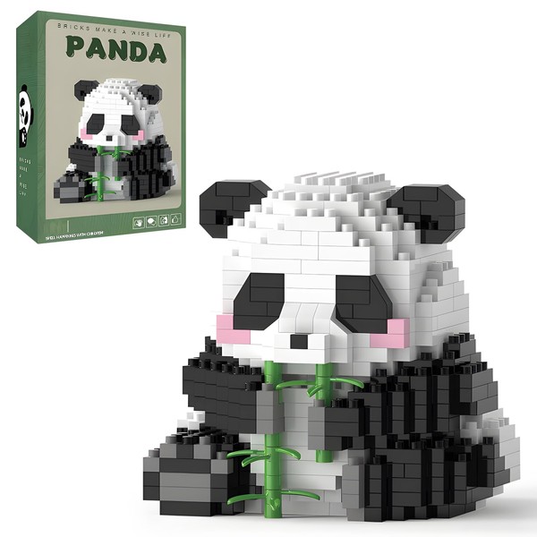 Finger Rock Finger Rock Creator Panda Bamboo Building Set, 504PCS