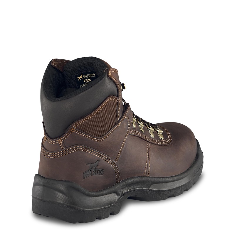 Irish Setter, Ely, Men's, 6", Soft Toe, Work Boot, Brown,