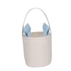 Easter Baskets, Rabbit Canvas Bucket with Handle Canvas for Easter