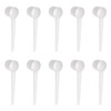 10-Piece Food Grade Long Handle Nontoxic Reusable Plastic Measuring Spoon