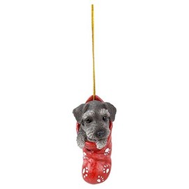 Vivid Arts- Hanging Christmas Stocking Pet Pals- Schnauzer
