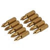 Silverline 934108 Phillips Gold Screwdriver Bits Number 1 - Pack