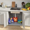 Under Sink Mat, 25" x 22" Silicone Kitchen Cabinet Tray,