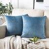 Phantoscope Velvet Throw Pillow Covers, Set of 2, Simple Cushion