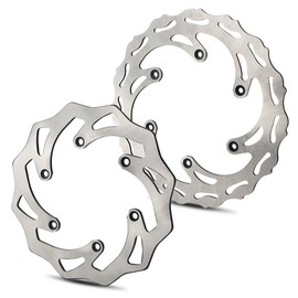 NICECNC Front Rear Brake Disc Rotor Compatible With KTM 125-250-350-450-500 SX XC EXC XCW EXC-F 1994-2022 Husqvarna 125-501 FE TE FC TC TX FX 2014-2022 Husaberg 125-570 TE FE FX 2009-2014,See Fitment