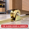 Steel Sliding Door Track Roller Wheel with Mounting Bracket –