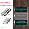 KOTARBAU Mortise Lock 72/34 PZ Counter Plate Galvanised Left/Right Tubular