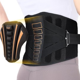Soporte de espalda de cobre, sistema SVA único para una postura adecuada, almohadilla ergonómica mejorada con soporte de compresión de 10 veces,