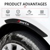 Opuweiy Car Fender Protector, 2PCS Carbon Fiber Wheel Arch Protective