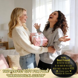 zavvoolly Best Friend Friendship Gifts for Women Men, Galentines Valentines Day Birthday Gifts Ideas for Friends Female Male, 'You are My Rock' Engraved Stone, Long Distance Pal Bestie BFF Gift
