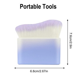 FUZVOL Tanning brush,Self Tan Brush,Blending Buffing Stippling Foundation Brush,Liquid Powder Cream Concealer Cosmetics brush for Body Make up(Gradient Blue)