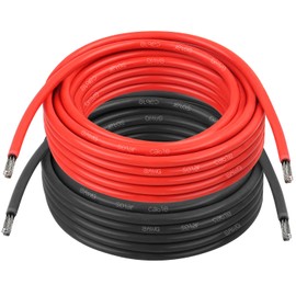8 AWG Solar Cable 30FT Red + 30FT Black Tinned Copper Wire, 8 Gauge Solar Panel Wire for RV, Automotive, Trailer, Marine, Outdoors