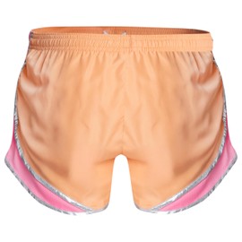 Soffe Womens Team Shorty Short, Sun Coral/Pink Lemonade/Silver, Small