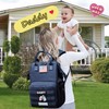 QWREOIA Diaper Bag Backpack for Dad and Mom with USB