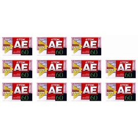 TDK CASSETTE TAPE Good Sound Design 60 Minutes AE – PC-60 °F, 11 Rolls with FREE Gift