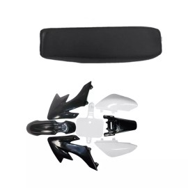 Unbranded Black Plastic Fender Kit + Seat for CRF50 CRF50 XR50 CRF50F Taotao Pit Dirt Bike