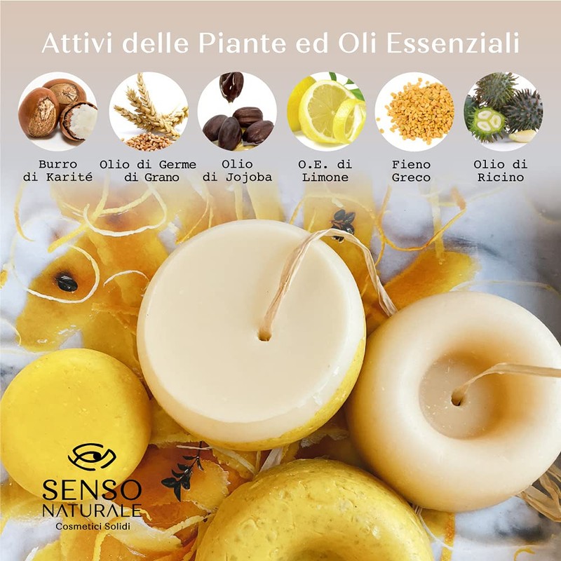 Senso Naturale Solid Detangling Conditioner Ecological and Vegan - Detangles