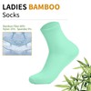 Fjquamitix Bamboo Socks Women 4-7, Ladies Seamless Socks, Extremely Soft,