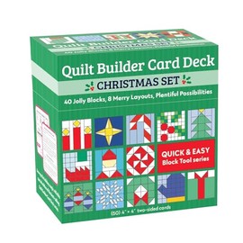 Quilt Builder Card Deck Christmas Set: 40 Jolly Blocks, 8 Merry Layouts, Plentiful Possibilities