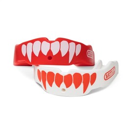 Battle Sports Fang Mouthguards 2-Pack – Football Protection for Youth & Adults – Includes Strap – Works with Braces – Enhanced Dental Coverage – Ideal for Contact Sports