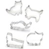 Cat Shaped Cookie Cutter Set of 5 pcs, Stainless Steel