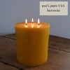 Candlestock 100% USA Beeswax Pillar Candle – Handmade in Woodstock,