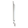 WRS 9" White Pneumatic Screen Door Closer - Light Duty