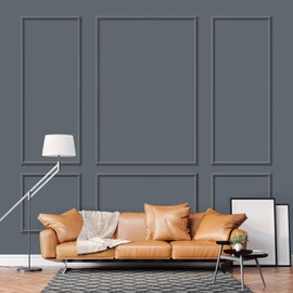 Melkus Wall Molding 3 Set Premade Wainscoting Panels for Interior Wall Décor Installed with Construction Glue Wainscoting Accent Panel Style 3