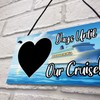 Red Ocean Cruise Countdown Holiday Plaque - Hanging Holiday Countdown