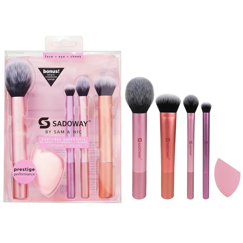 SADOWAY Set de brochas de maquillaje set de 5 piezas