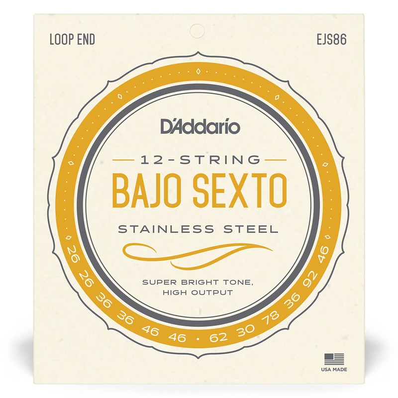D'Addario EJS86 Bajo Sexto Strings