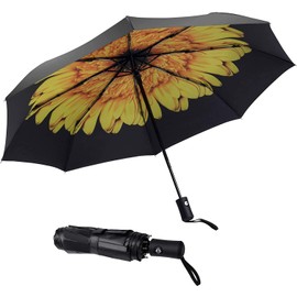 SY COMPACT Windproof Umbrella Automatic Umbrellas Collapsible Compact Umbrella-Yellow