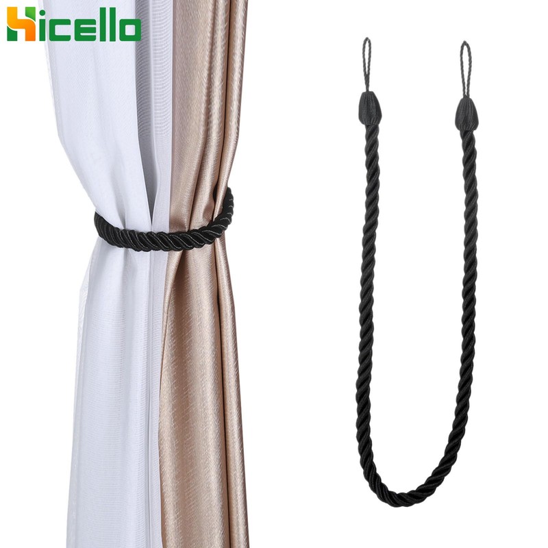 Hicello 2 Pieces 26" 68cm Long Curtain Rope Tie Back