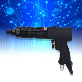 Heavy Duty Pneumatic Rivet Nut Gun, Thread Setter Kit with 5pcs Metric Mandrels, Pneumatic Rivet Nut Gun with Self, Pneumatic Rivet Nut Gun Pull Riveting Air Riveter Tool