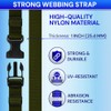 TECEUM Buckles & Strap Kit – 1" Khaki Nylon Webbing
